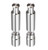 HyKab Pepper Mill Salt and Pepper Grinder Stainless Steel Salt and Pepper Grinder,Durable,One Hand Operation,Salt and Pepper Mill 2 Pack Pepper Grinder Salt Grinder Salt Mill Grinder