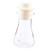 SaditY 1pc Glass Laboratory Flask Lab Glass Flask Erlenmeyer Flask with Lid Measuring Flask White Outfit Erlenmeyer Flask with Stopper Glass Flask for Laboratory Conical Silicone Stopper