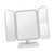 balacoo 1pc Folding Vanity Mirror Tabletop Mirror Led Beauty Mirror Makeup Vanity Desk Mirror for Dresser Stylish Makeup Vanity Mirror for Desk White Dressing Table Mirror Girl Abs Grace