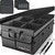 FORTEM Car Trunk Organizer, Storage Collapsible Multi Compartment SUV Non Slip Bottom, Adjustable Securing Straps, Foldable Cover (Grey, X-Large)