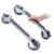 TAILI Shower Grab Bar 2 Pack 16 Inch Suction Grab Bars for Bathtubs & Showers, Heavy Duty Shower Handle Removable Shower Handrails for Elderly and Seniors, No Drilling Waterproof, Silver