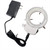 Microscope Accessories Kit for Adult Adjustable 144 LED Light Microscope Ring Light Illuminator Bright Lamp for Digital Stereo Microscope, with Adapter Accessory (Color : White)