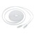 Hemoton 4pcs 6 Category 6 Network Cable Ethernet White All Bronze Copper