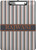Personalized Gray Stripes Clipboard (Letter Size)
