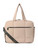 CLUCI Weekender Travel Bag for Women Puffer Tote Bag Carry On Duffle Overnight Bags with Shoe Compartment Pale Camel