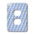3dRose lsp_24657_6 Clear And Blue Stripe Rhinestone Gem Print Outlet Cover Multicolor