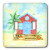 3dRose LLC lsp_43864_2 Beach Shack with Palm Double Toggle Switch
