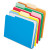 DoubleStuff File Folders- 1/3 Cut- Letter- Assorted- 50/Pack