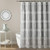 Lush Decor Nova Ruffle Shower Curtain, 72" x 72", Gray