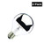 GoodBulb 4 Watt LED Half Chrome Bulb G25 Globe Shape, E26 Medium Base, 120 Volt, 2700K D?r Lighting 2 Pack