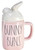 Rae Dunn BUNNY BUNS Mug with topper - EASTER - Ceramic - Dishwasher and Microwave safe