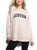 chicka-d NCAA Auburn Tigers Womens Pullover Burnout Sweatshirt, Oatmeal, Large