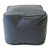 D2D Leather Look Vinyl Bean Bag Ottoman, Ebony - Small
