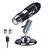 Microscope Accessories Kit 1600X USB Digital Microscope 8 LEDs 2MP Electronic Microscope Zoom Camera Microscope Slides (Color : Black B)