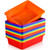 18 Pack Paper Organizer Bins Colorful Classroom Storage Bins Letter Size Flat Storage Tray Plastic Art Trays Classroom Pencil Organizer Baskets for School Office Teacher Book Organization