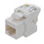 NavePoint CAT6A Unshielded Toolless Keystone Jack 25 Pack, White