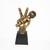 Music vocals voice microphone award trophy resin craft souvenir home decoration (bronze)