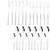 ONUIFIKE Silverware Set, 24Pcs Red Gold Dinnerware Set Stainless Steel Cutlery Knife Fork Coffee Tea Spoon Tableware Flatware Home Kitchen Silverware Set (Color : Silver)