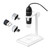 Microscope Accessories kit Slide Preparation camer 1600X USB Digital Microscope 8 LEDs 2MP Electronic Microscope Zoom Camera Microscope Accessories (Color : White)