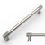 Amerdeco 10 Pack Brushed Satin Nickel Knurled Cabinet Pulls 7 Inch(177.8mm) Hole Center Kitchen Cabinet Handles Drawer Pulls Cabinet Hardware ZH0034