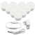 LEDLampsWorld Hollywood Style Vanity Mirror Lights, 10 Vanity Makeup LED Light Bulbs with Dimmable Touch Sensor for Makeup Mirror