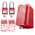 Lockout Tagout Lock Box Group Padlock Box Wall-Mounted Locks Lock Out Tag Out Station 8 Locking Positions &1 Key Slot with 2 Padlock and 2 Lockout Tagout Tag(5PACK Lockout KIT)
