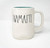 Rae Dunn NAMASTE Coffee Tea Mug Cup - Ceramic Turquoise interior