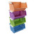 Asking 4-Pack Colorful Plastic Stackable Kitchen Storage Basket, Stacking Organizer Bin