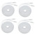 Hemobllo 4pcs 6 Category 6 Network Cable White ethernet Cable Patch Cables ethernet Cables gigabit ethernet Cable eather ethernet Cable tv Cable Internet Cord Wiring Copper Flat