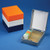 Globe Scientific 513075N ABS Plastic Cork Lined Slide Storage Box for 25 Slides, Orange