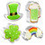 St. Patricks Day Cookie Cutters, 4 Pcs Cookie Cutter Set, 3 to 4 inch Cookie Cutter with 4 Leaf Clover/Shamrock, Rainbow, Beer Mug & Top Hat for Irish St. Patricks Day