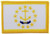 Rhode Island State Flag Rectangle Embroidered Patch, with Iron-On Adhesive