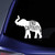 Bargain Max Decals End Captivity Elephant Sticker Decal Notebook Car Laptop 5.5" (White)