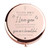 HTOTNGIFT Valentines Day Romantic Gifts for Wife Her, I Love You Wife Gifts from Husband Rose Gold Compact Mirror, Funny for Women Her, Gift Ideas for Wedding