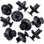 Rexka 10pcs Bumper Radiator Support Splash Shield Fender Liner Engine Grill Push Type Retainer Clips 7mm Hole for Toyota Lexus 90467-07211 4Runner Avalon Camry Land Cruiser Prius GX460 IS250 RX350