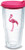Tervis 1087241 Flamingo Insulated Tumbler with Emblem and Fuschia Lid, 24oz, Clear