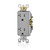 Leviton T5825-GY 20 Amp, Tamper- Resistant, Decora Duplex Receptacle, Residential Grade, Gray