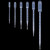 NANSHINE 100PCS 0.5ml 1ml 2ml 3ml 5ml 10ml Plastic Disposable Calibrated Graduated Eye Dropper Transfer Pipettes Dropper Pipettes Essential Oil Transfer (0.5ml)