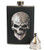 8oz Stainless Steel Primo 18/8#304 Skull Wrap Premium/Heavy Duty Hip Flask Gift Set - Includes Funnel and Gift Box