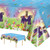 2 Pack Easter He is Risen Tablecloth - Spring Flower Christian Cross Table Cloth, Plastic Disposable Rectangle Religious Easter Bunny Eggs Table Cover for Table Decorations and Party Decor,108x54Inch