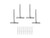 FUIEJIOEI Silver Floating Shelf Bracket Blind Shelf Supports Hidden Wall Mounted Shelf Brackets 4PCS (3inch)