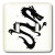 3dRose lsp_38279_2 Double Toggle Switch with Oriental Black Dragon on White