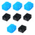 Wealrit 4 pcs Black 3D Printer Heater Block,3D Printer Volcano Heater Block,3D Printer Hotend Heater Block with Silicone Sock