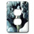 3dRose lsp_62582_6 A Gray Wolf In The Snow 2 Plug Outlet Cover