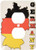 3dRose lsp_63157_6 The Flag Of Germany In The Outline Map Of The Country And Name, Germany 2 Plug Outlet Cover