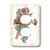 3dRose lsp_41693_6 Victorian Angel On 2 Plug Outlet Cover Pink