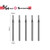 SPEED TIGER ISE Carbide Square End Mill - Micro Grain Carbide End Mill for Alloy Steels/Hardened Steels - AlTiBN Coating - 4 Flute - ISE5/64"4T (5 Pieces, 5/64")