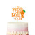 A Little Cutie Is On The Way Cake Topper, Little Orange Baby Shower Cake Topper, Orange Glitter Little Cutie Cake Topper for Newbaby Welcome/Gender Reveal Party Decoration