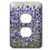 3dRose  lsp_57259_6 Field of Lavender Flowers Romantic Gardens Floral Print 2 Plug Outlet Cover