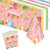 2Pcs Easter Tablecloth Rectangle,Easter Party Decorations Easter Bunny Eggs Table Cloth Disposable Plastic Table Cover for Easter Spring Themed Party Kitchen Dinner Supplies Decoration,54"*108"